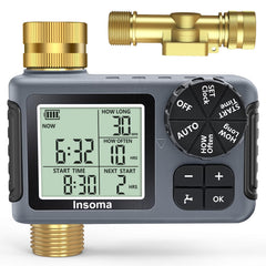 Insoma Water Timer front view showing large LCD display