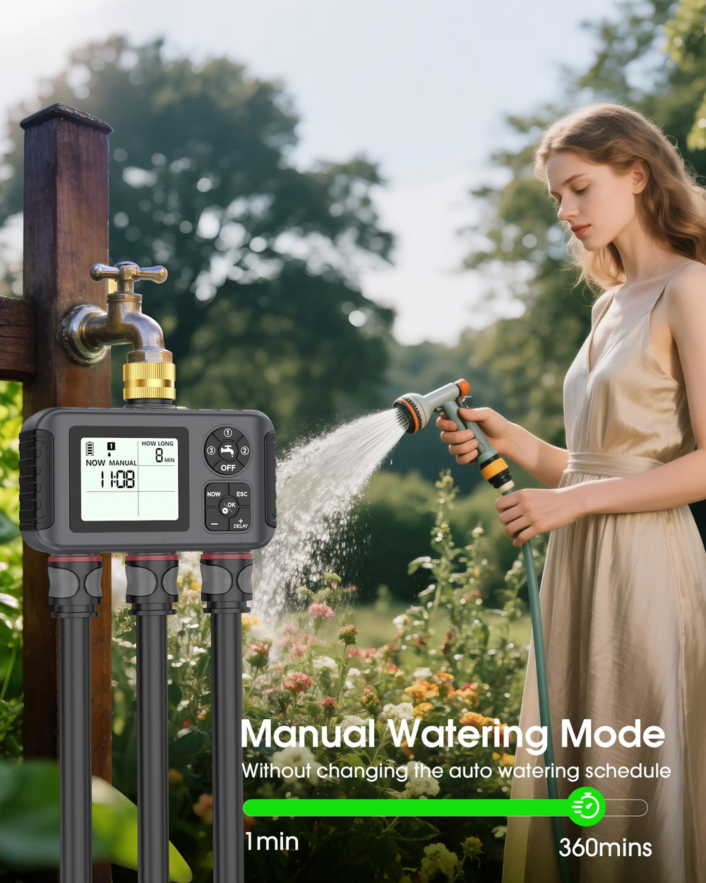 Insoma Water Timer large display screen