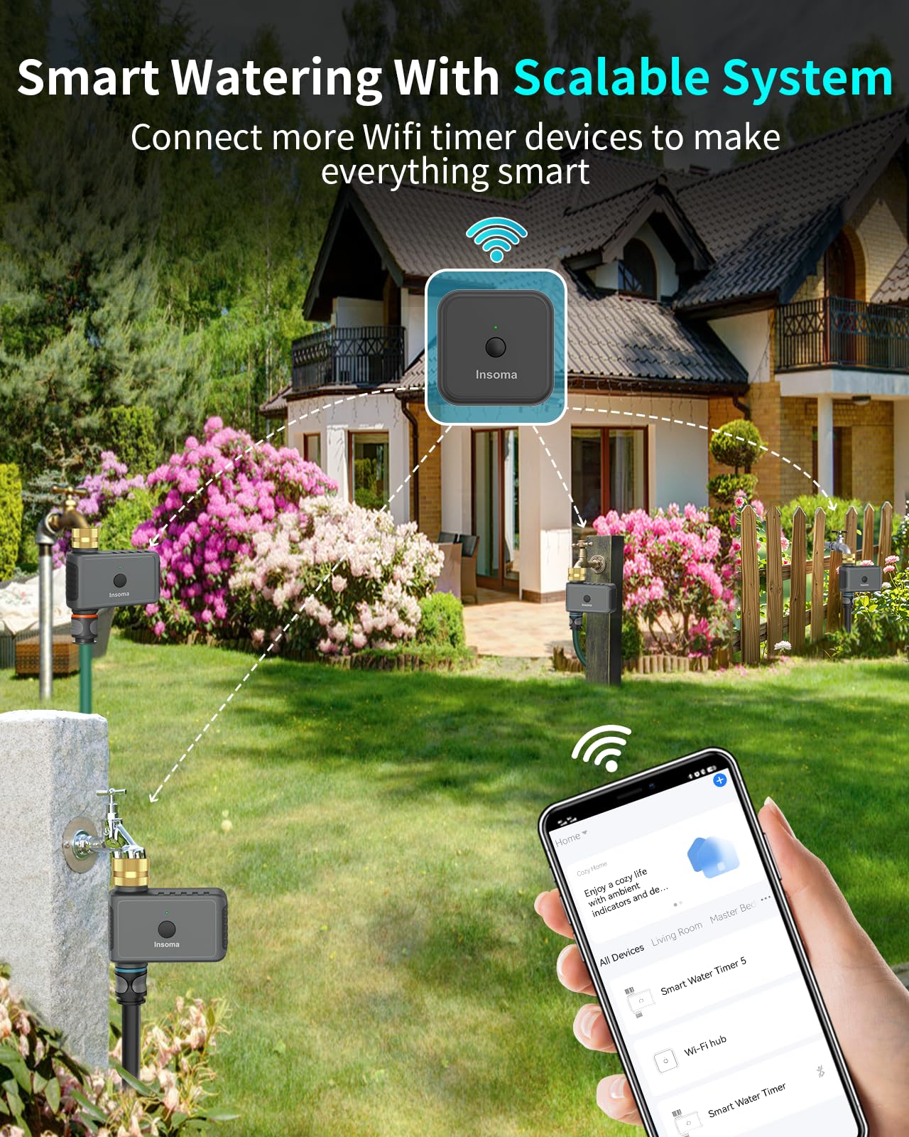 Insoma Water Timer package with product details displayed