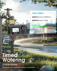 Insoma Water Timer with manual mode and rain delay features