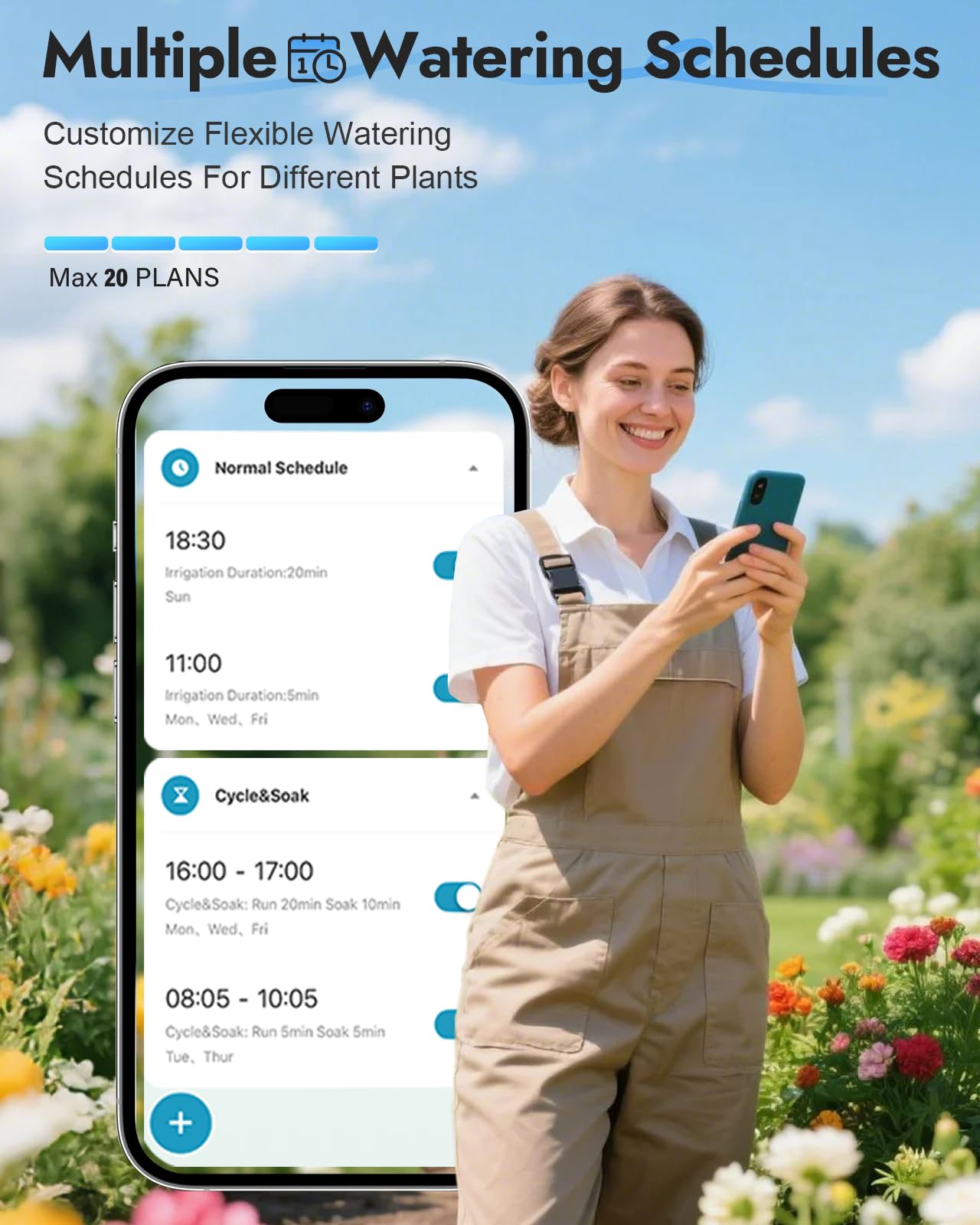 Insoma WiFi Water Timer with voice control feature
