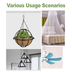 Installation accessories for Aidoclip ceiling hooks, including screws and bolts
