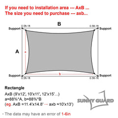 Installation accessories for SUNNY GUARD shade sail