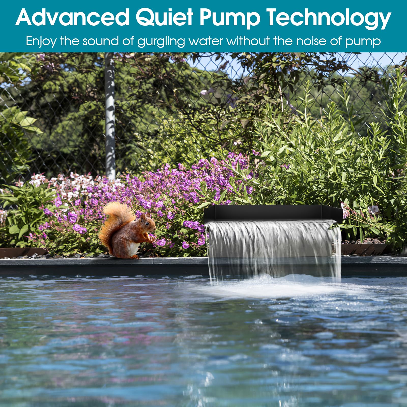 Installation accessories included in POPOSOAP pond waterfall kit