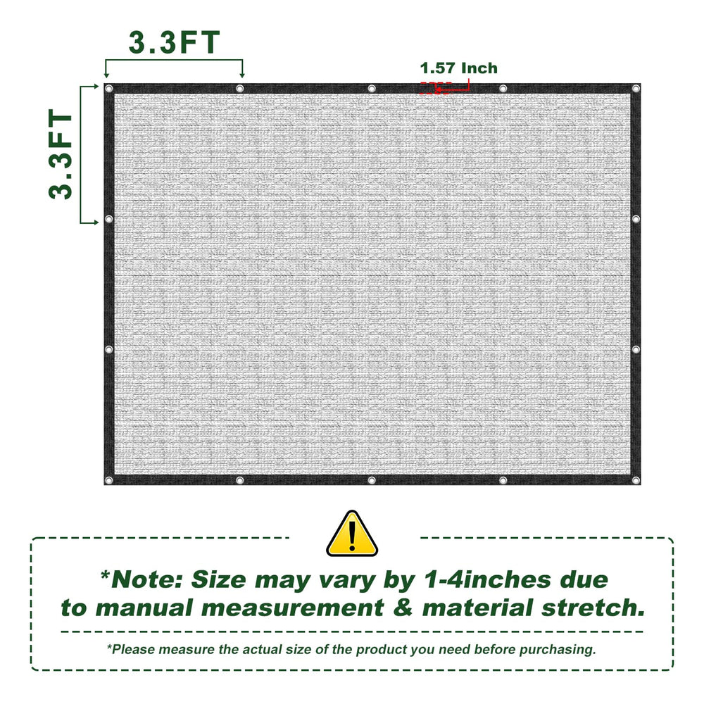 Installation accessories included with LAWNGO shade cloth
