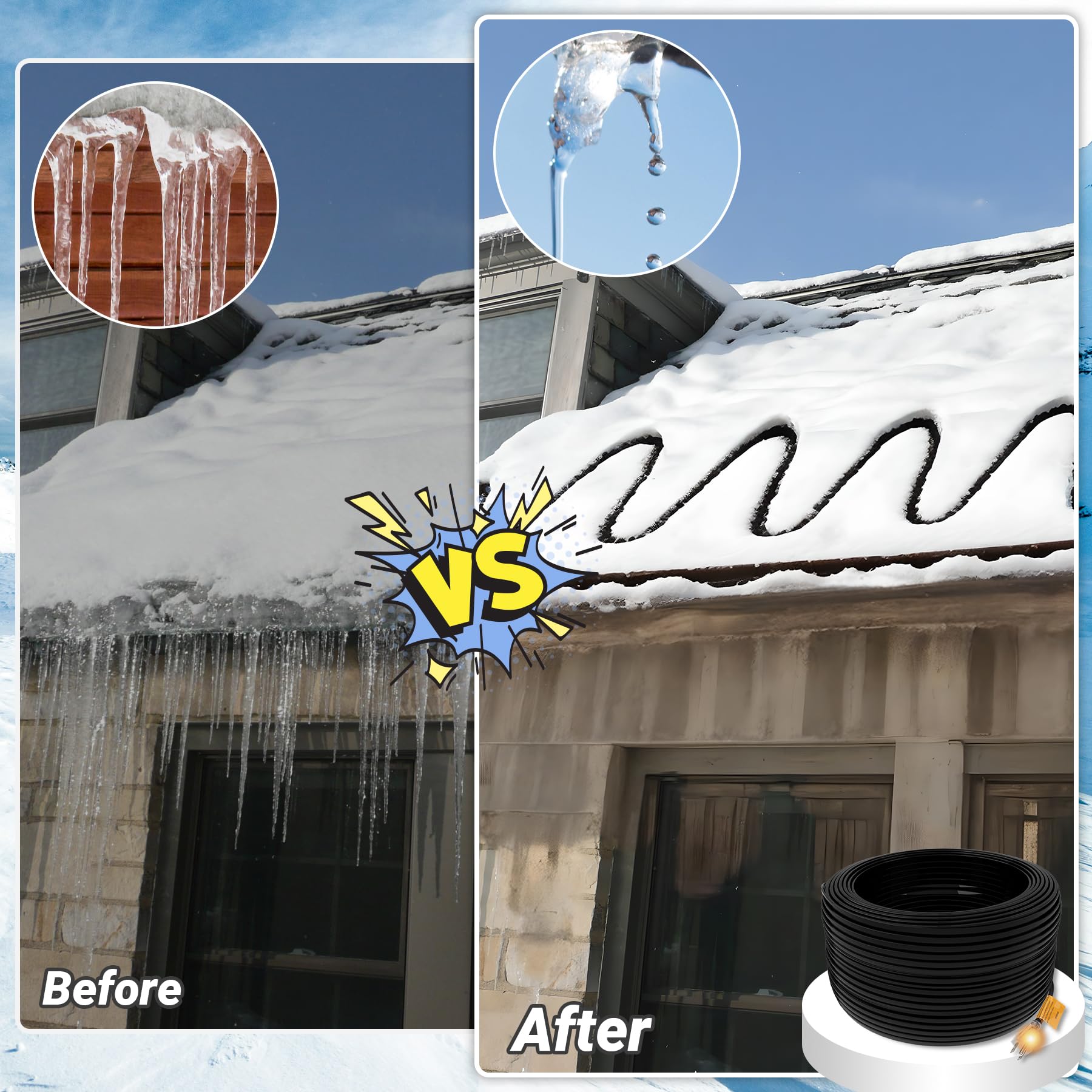 Installation clips included with Eastrexon heat tape