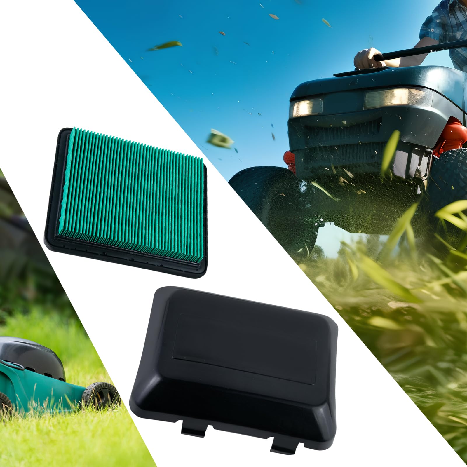 Installation example of Ceukius air filter on Honda mower