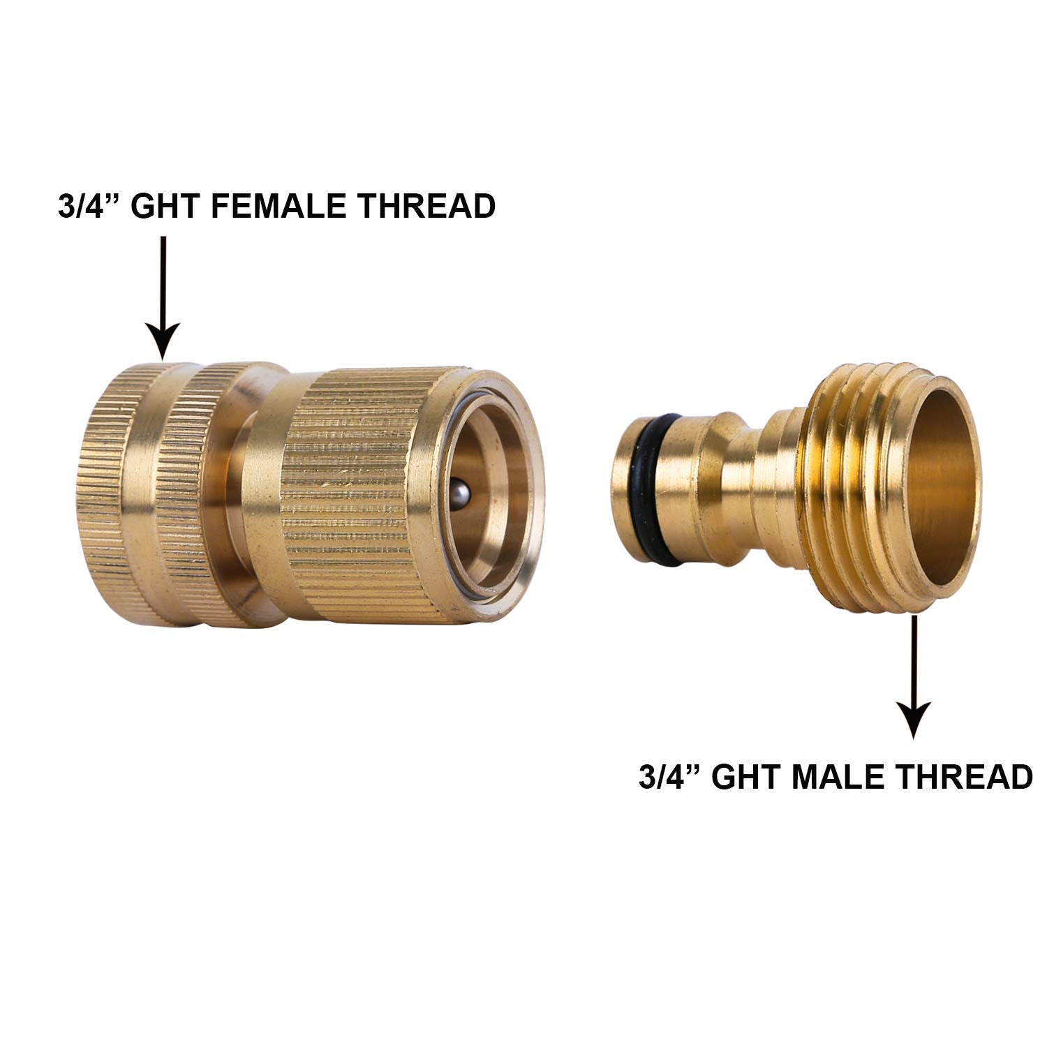 Installation example of HQMPC Garden Hose Quick Connect fittings