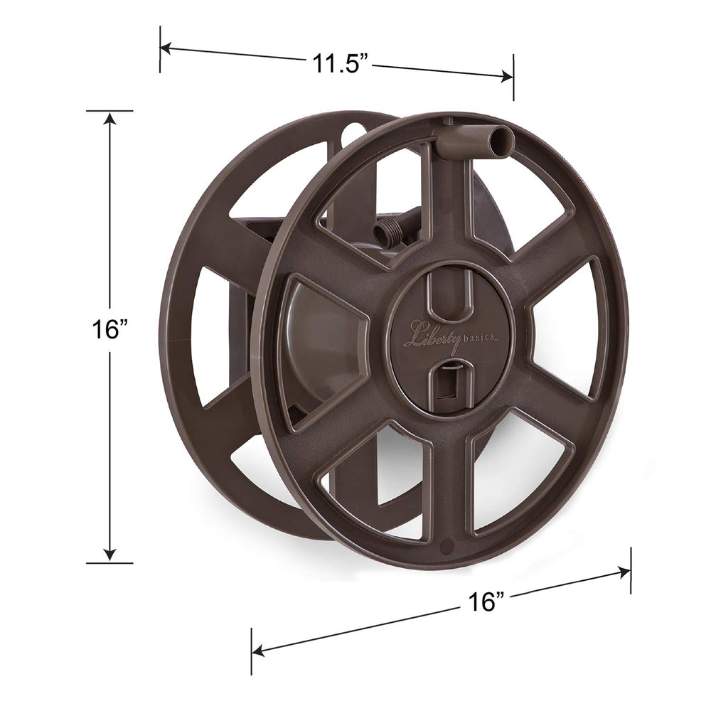 Installation example of Liberty Garden Wall Mount Hose Reel on a wall