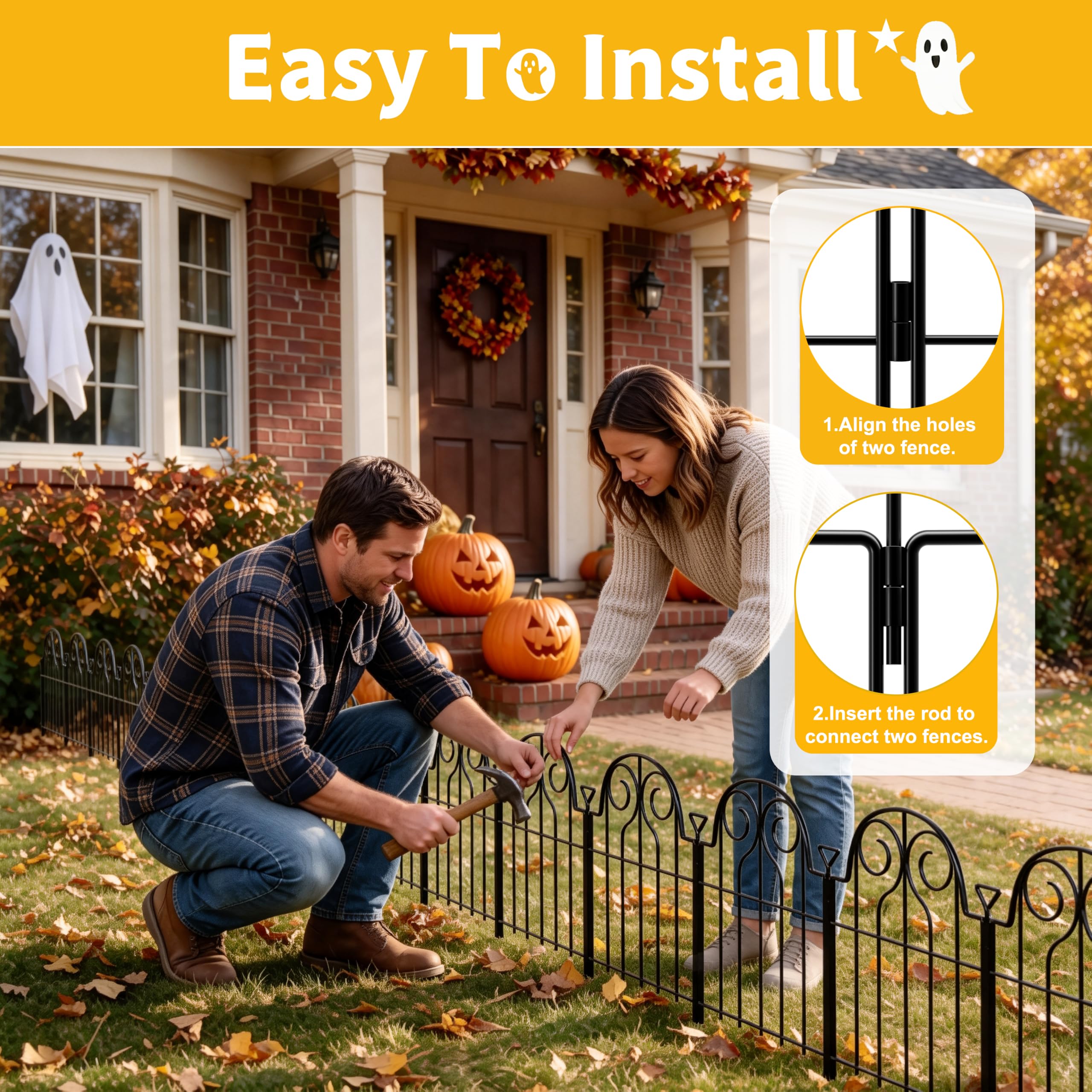 Installation example of Pvpy Yvrd decorative fence