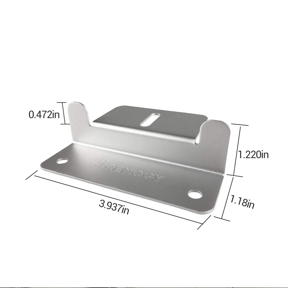 Installation example of Renogy Z Brackets on an RV roof