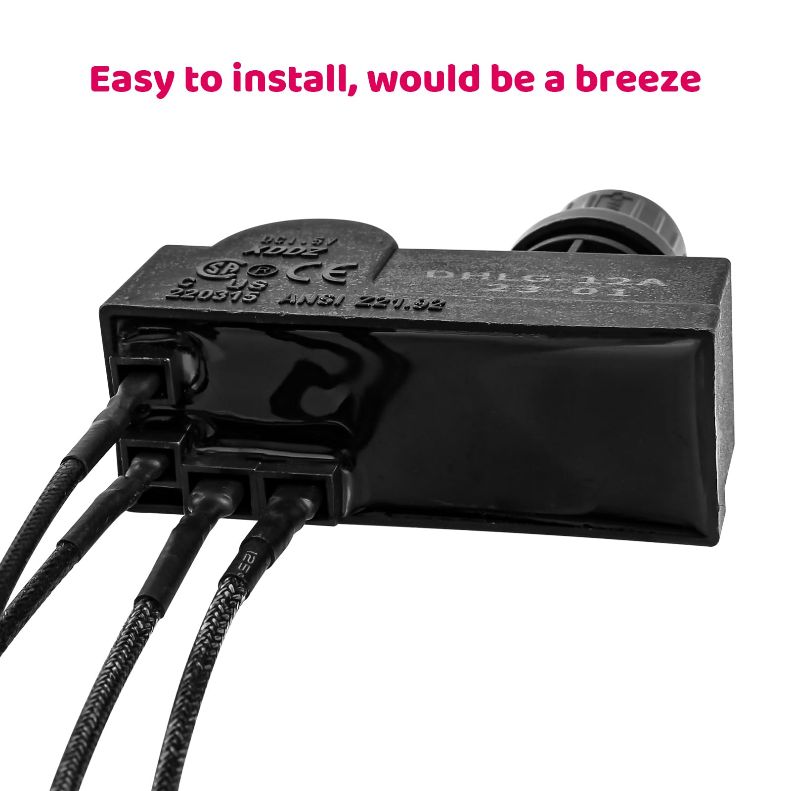 Installation example of Uniflasy Grill Igniter Kit in a Char-Broil grill