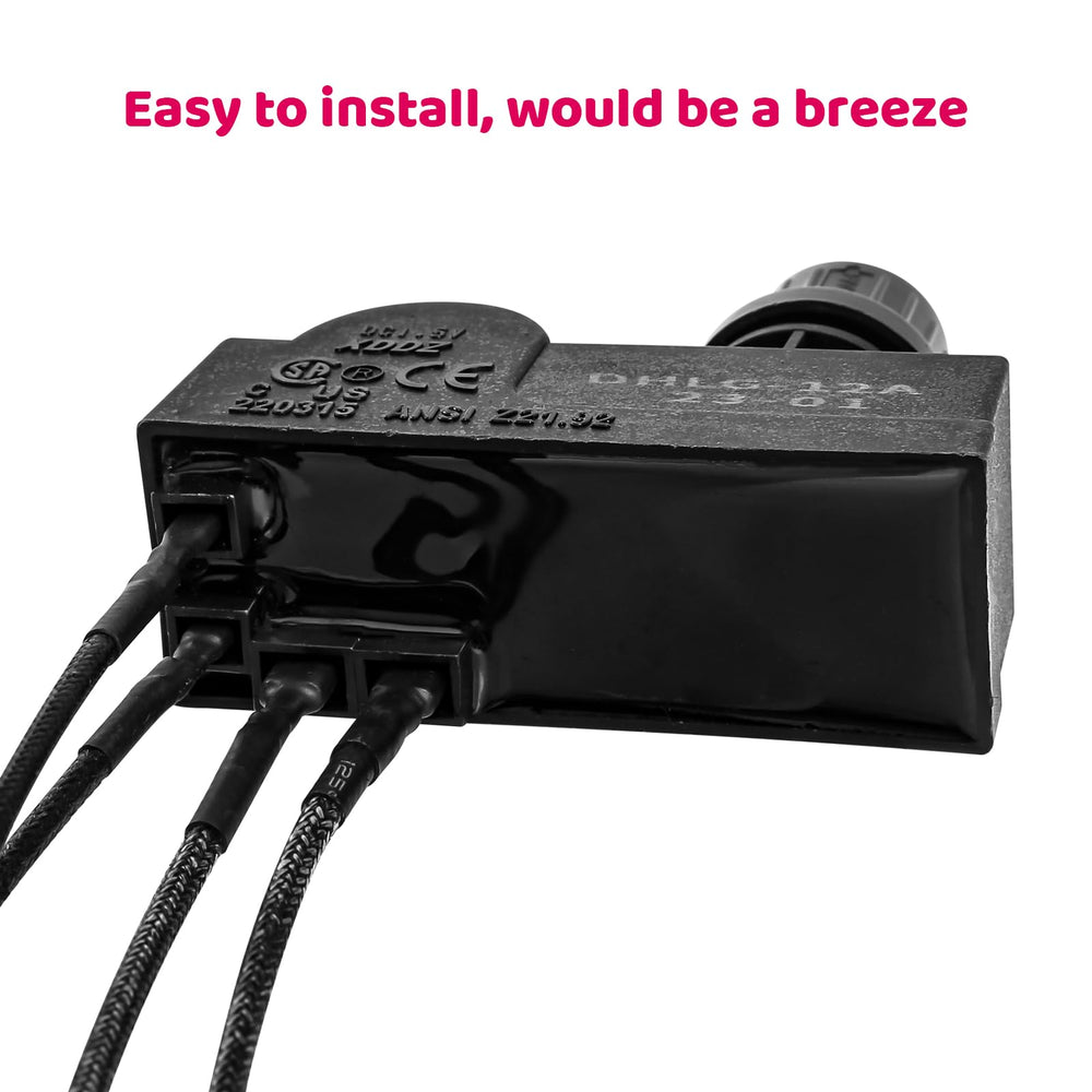 Installation example of Uniflasy Grill Igniter Kit in a Char-Broil grill