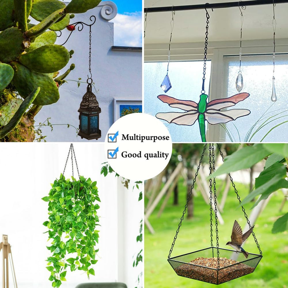 Installation example of YINGFENG hanging chains with bird feeders