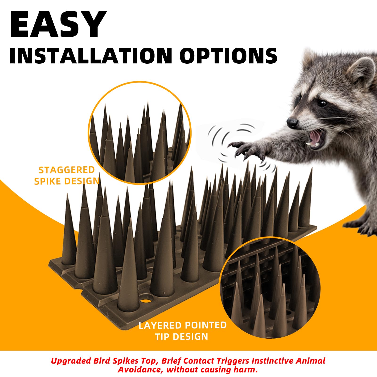 Installation gloves included with LavviTech Bird Spikes