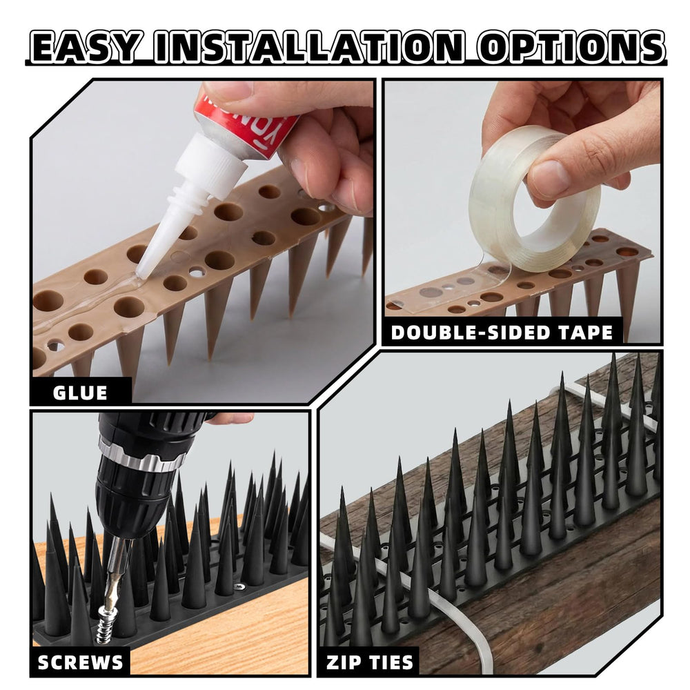 Installation gloves included with LavviTech Bird Spikes