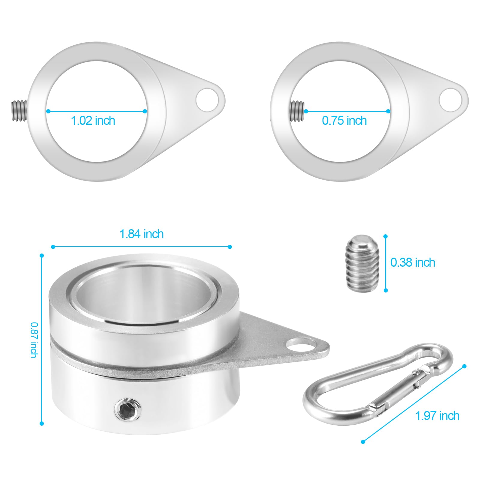 Installation guide for BONWIN flag pole clips setup