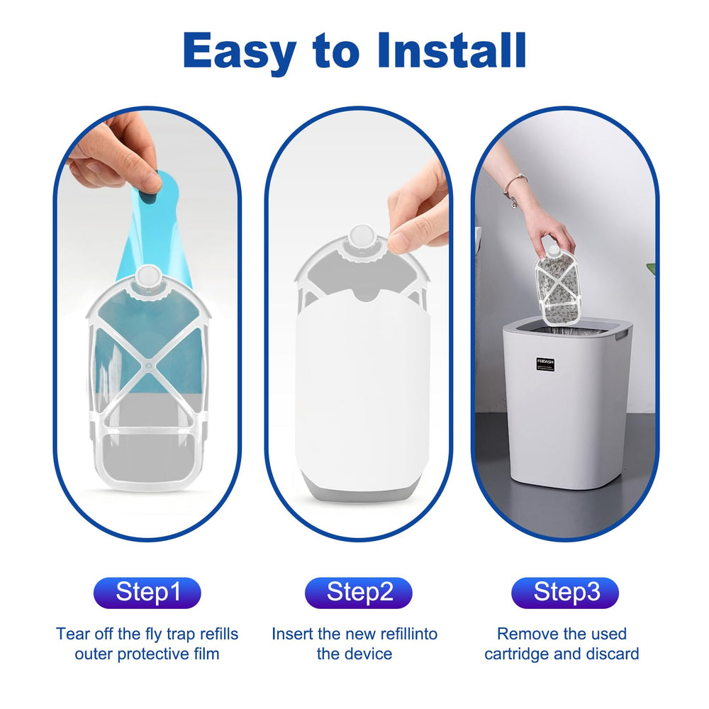 Installation guide for Dickinda flying insect trap refills