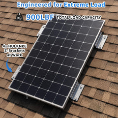 Installation guide for HULKNPE Z Brackets Solar Panel Mounting Kit
