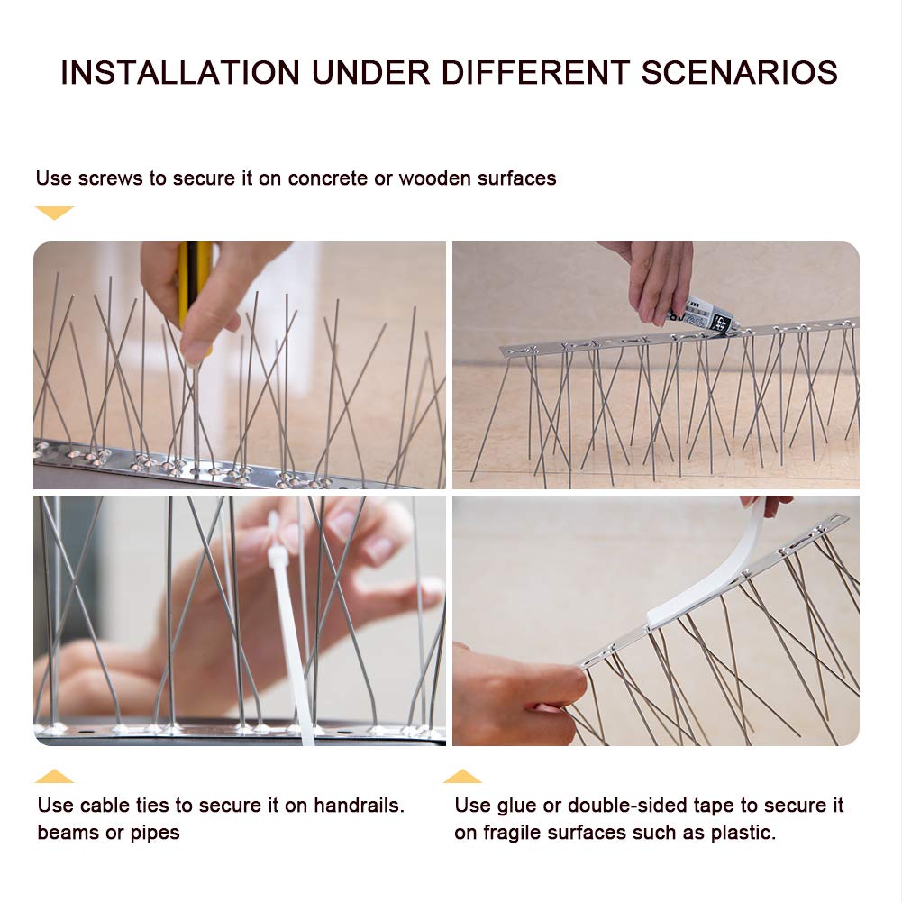 Installation guide for OFFO Bird Spikes Fence Kit