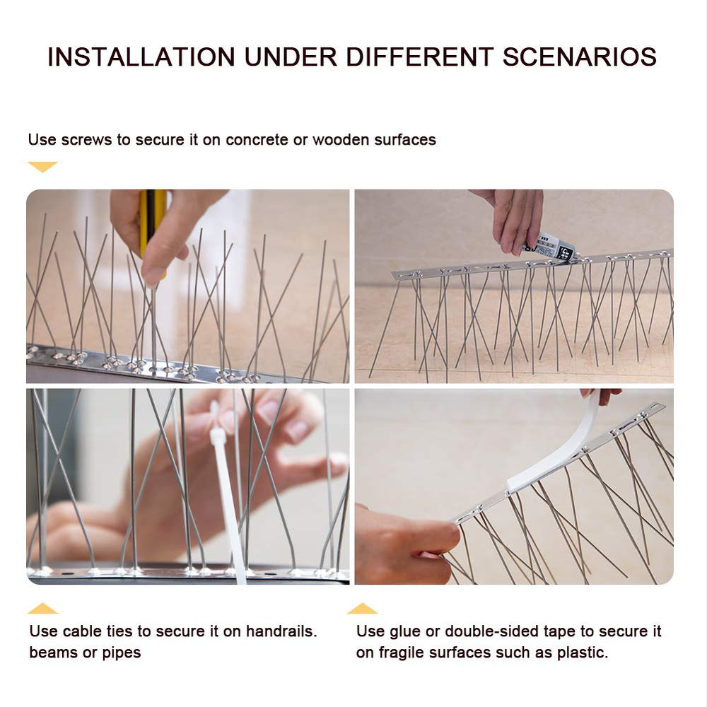 Installation guide for OFFO Bird Spikes Fence Kit