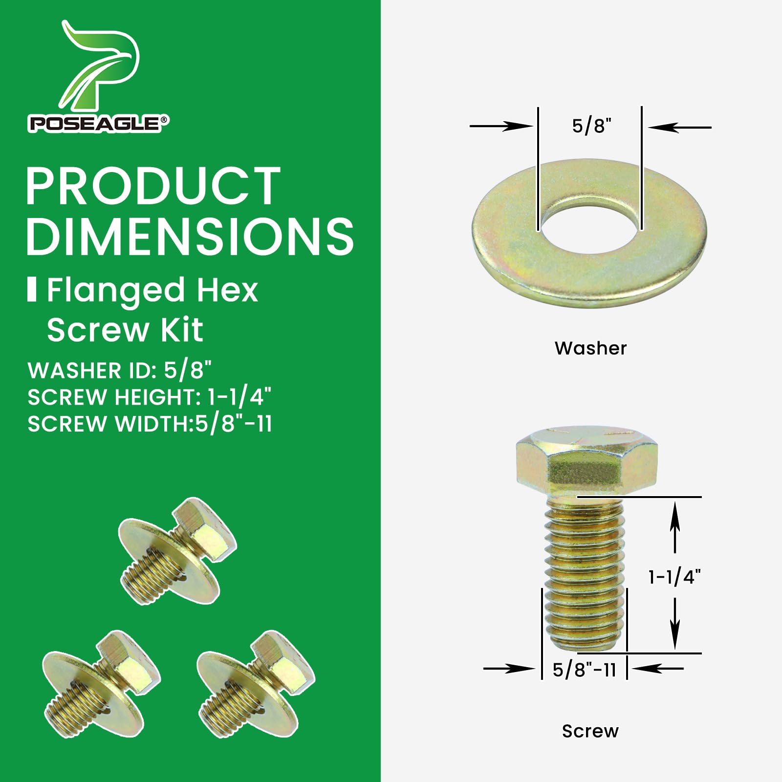 Installation guide for POSEAGLE lawn mower blades