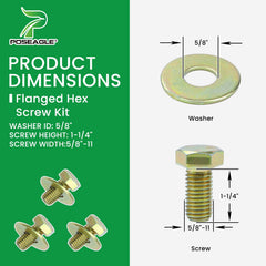 Installation guide for POSEAGLE lawn mower blades