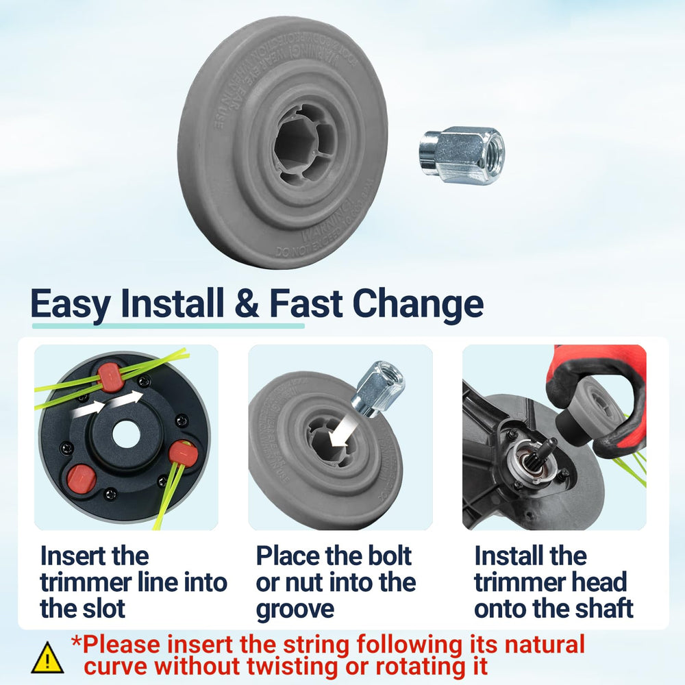 Installation guide for SIMUSI universal weed eater head