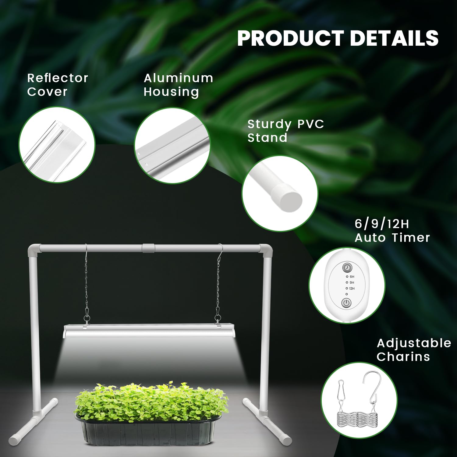 Installation guide for wolezek Grow Light