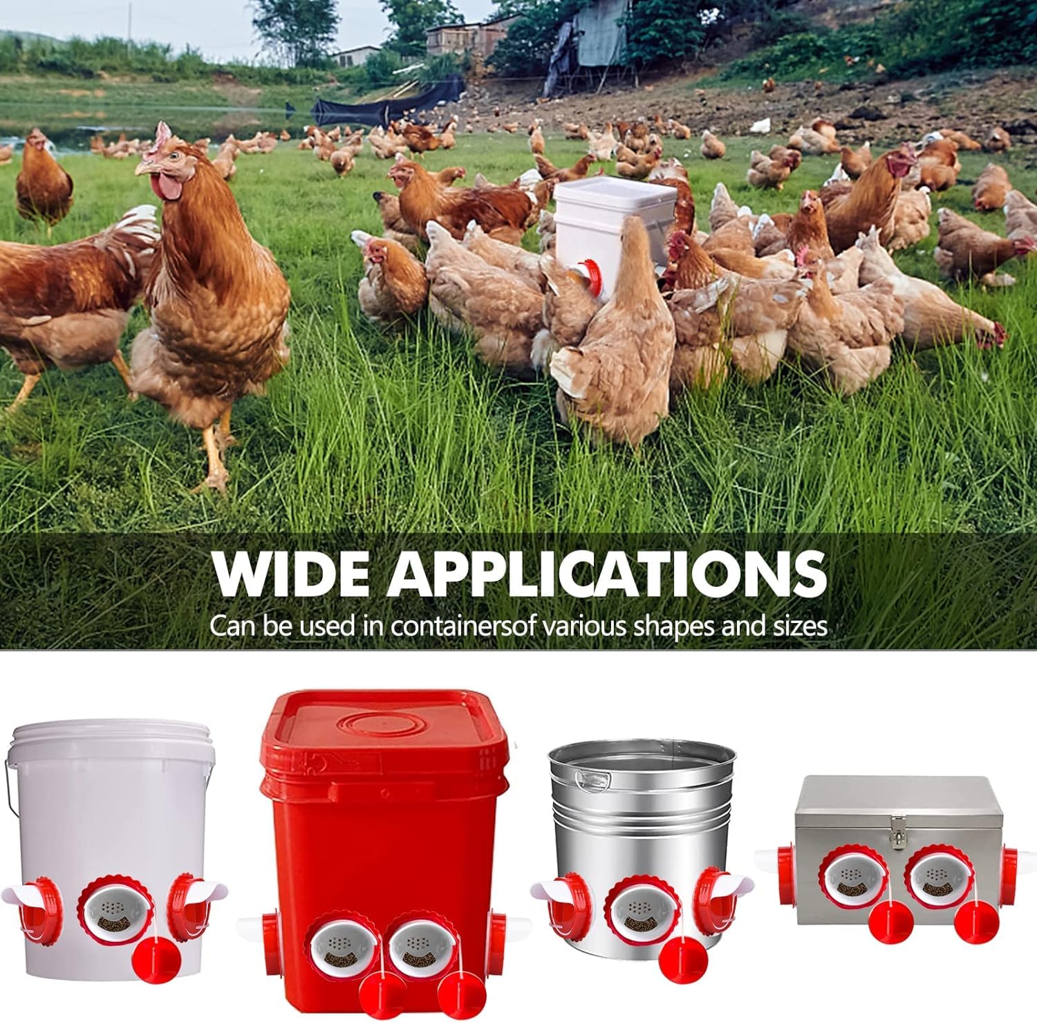 Installation hole saw included in the chicken feeder kit