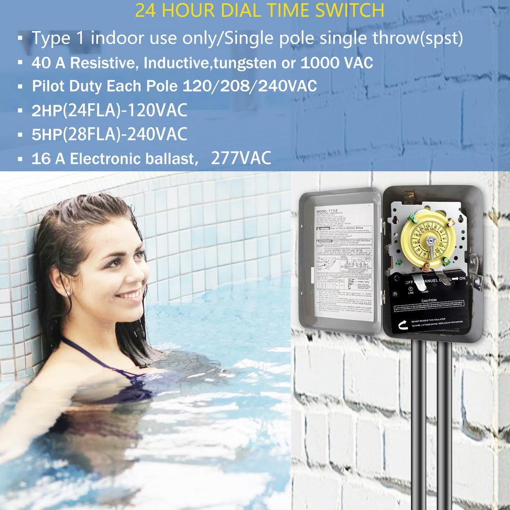 Installation instructions for Bxmgr T101M Pool Timer