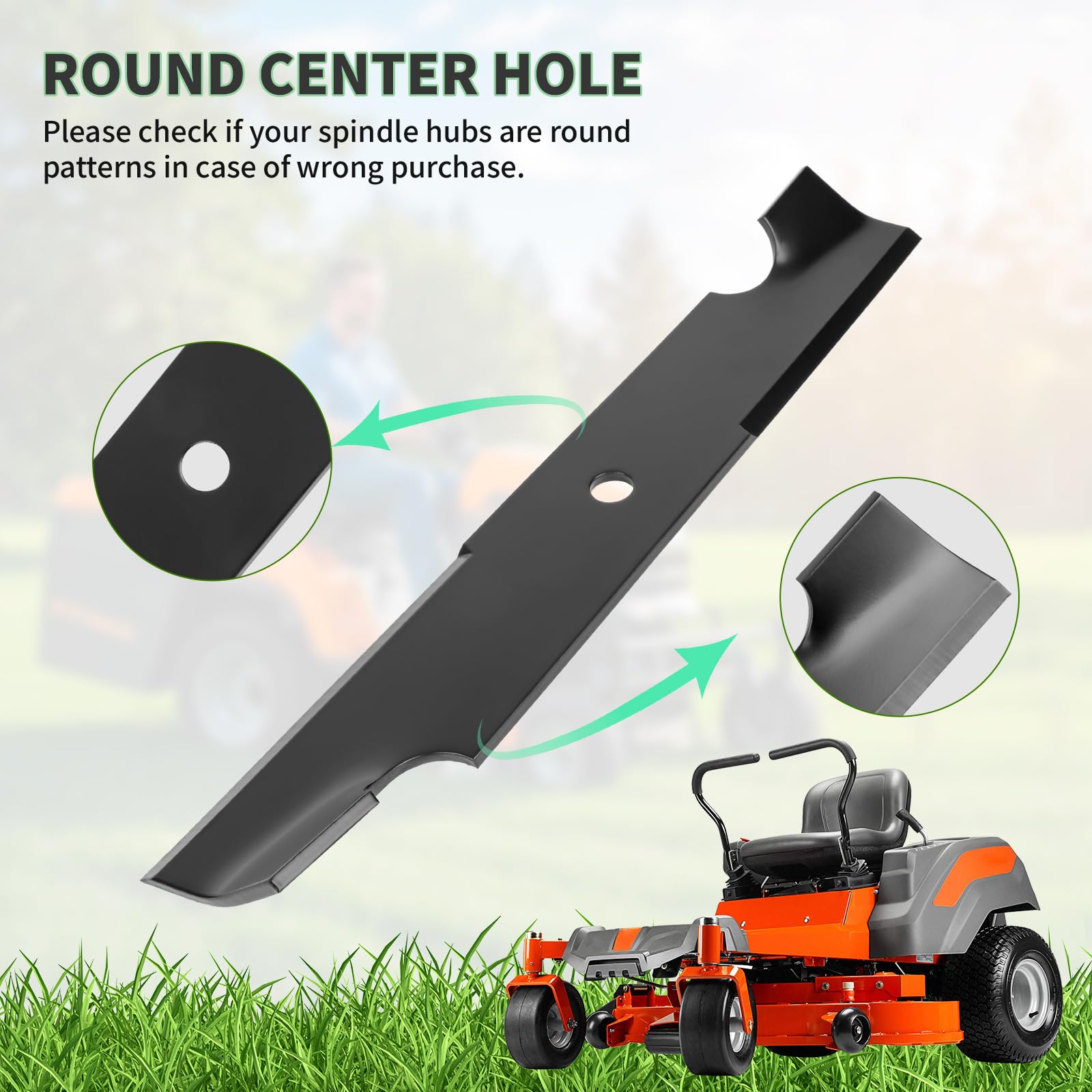 Installation instructions for Fourtry lawn mower blades