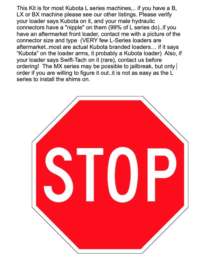 Installation instructions for JAILBREAKYOURTRACTOR.COM kit