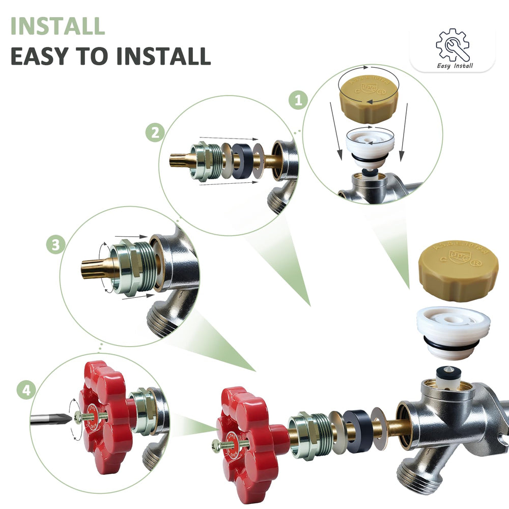 Installation instructions for Young Dance faucet repair kit