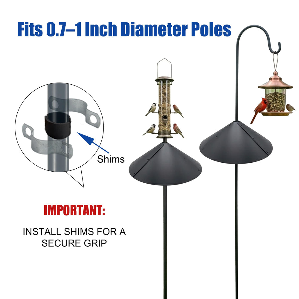 Installation instructions included with Forever Song Squirrel Baffle