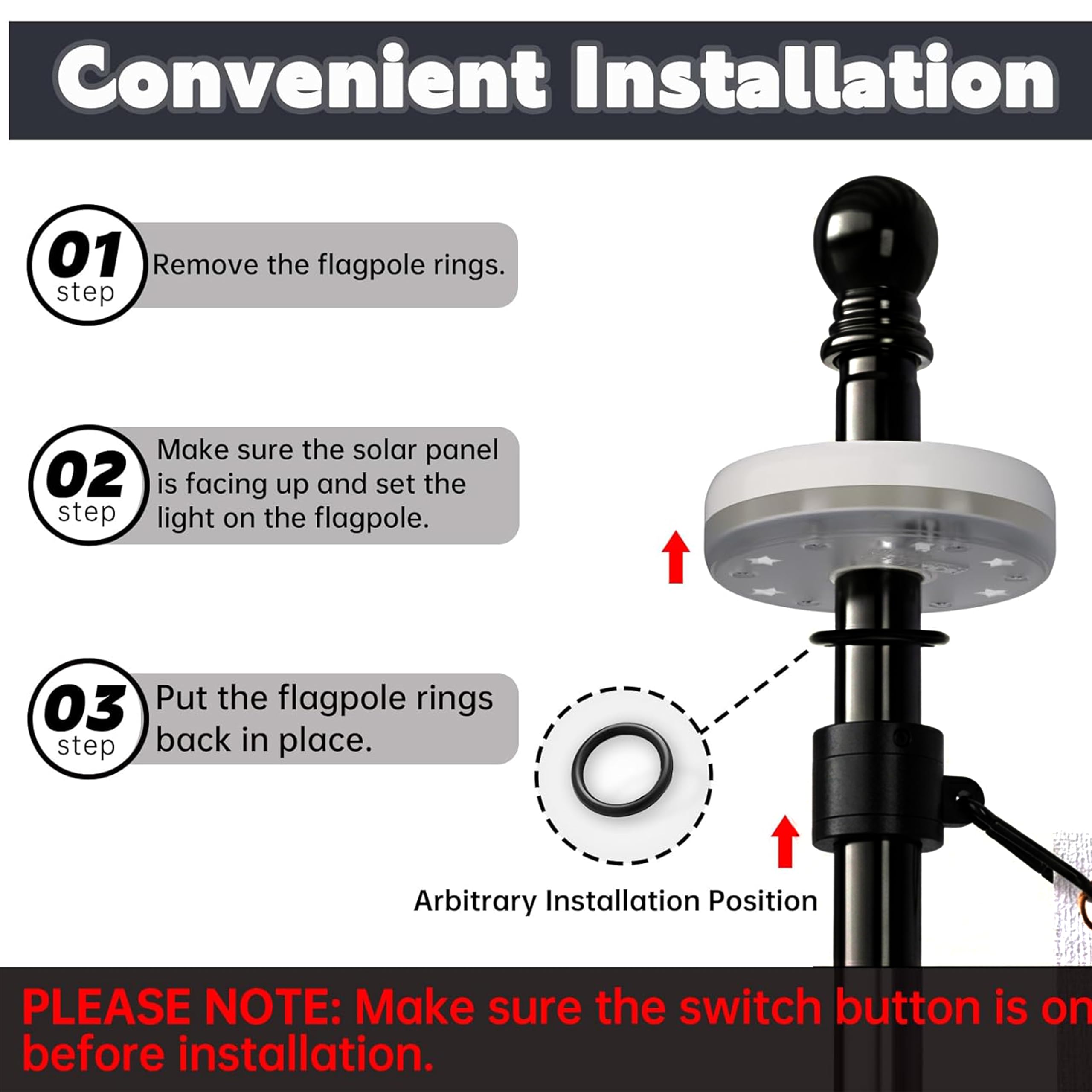 Installation manual for ZMTECH flag pole kit