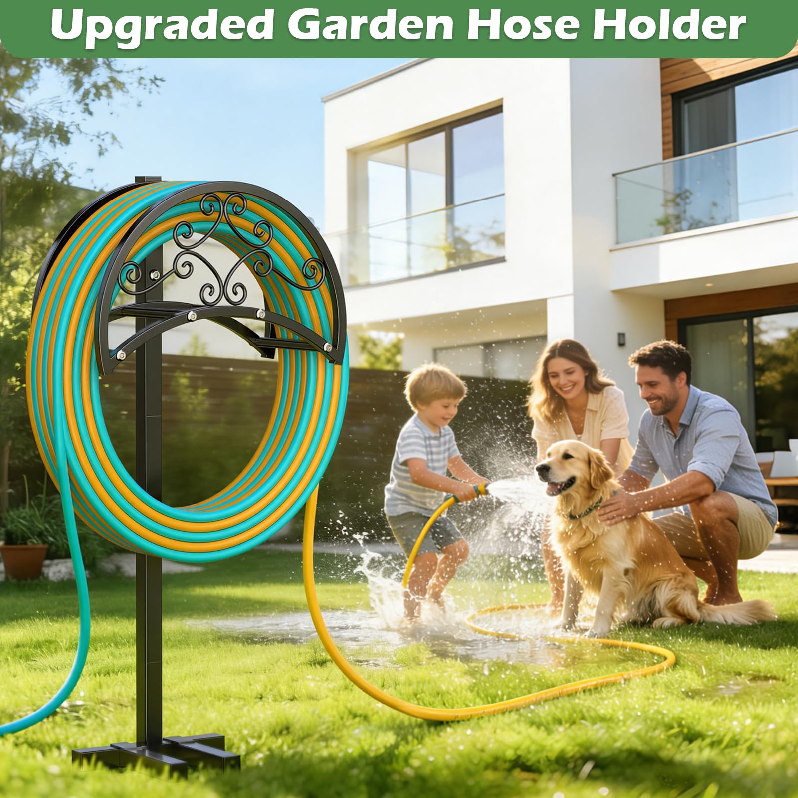 Installation manual included with OLV Garden Hose Holder