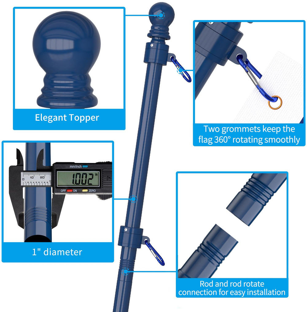 Installation manual included with ZMTECH flag pole kit