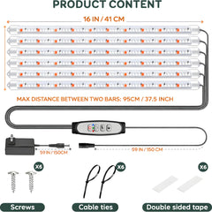 Installation method using double-sided tape for grow light
