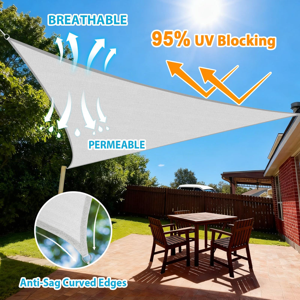 Installation of Amagenix Sun Shade Sail with ropes attached