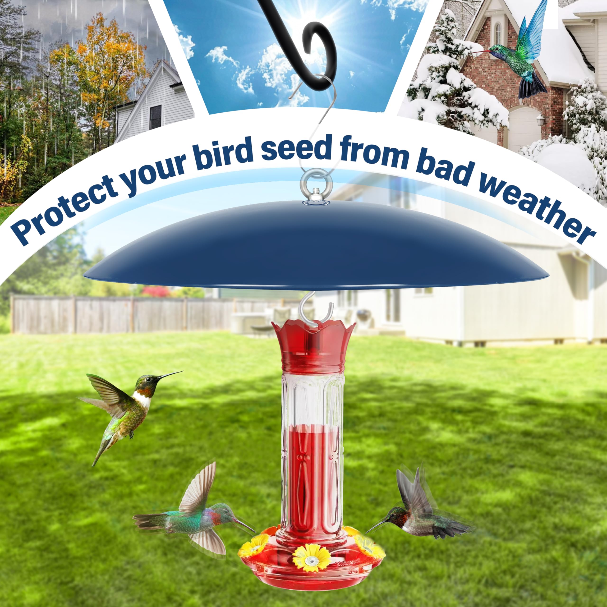 Installation of andergi Bird Feeder Rain Cover