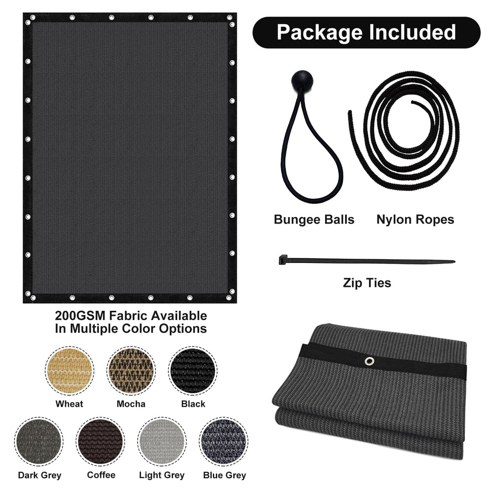 Installation of Artpuch Shade Cover with zip ties