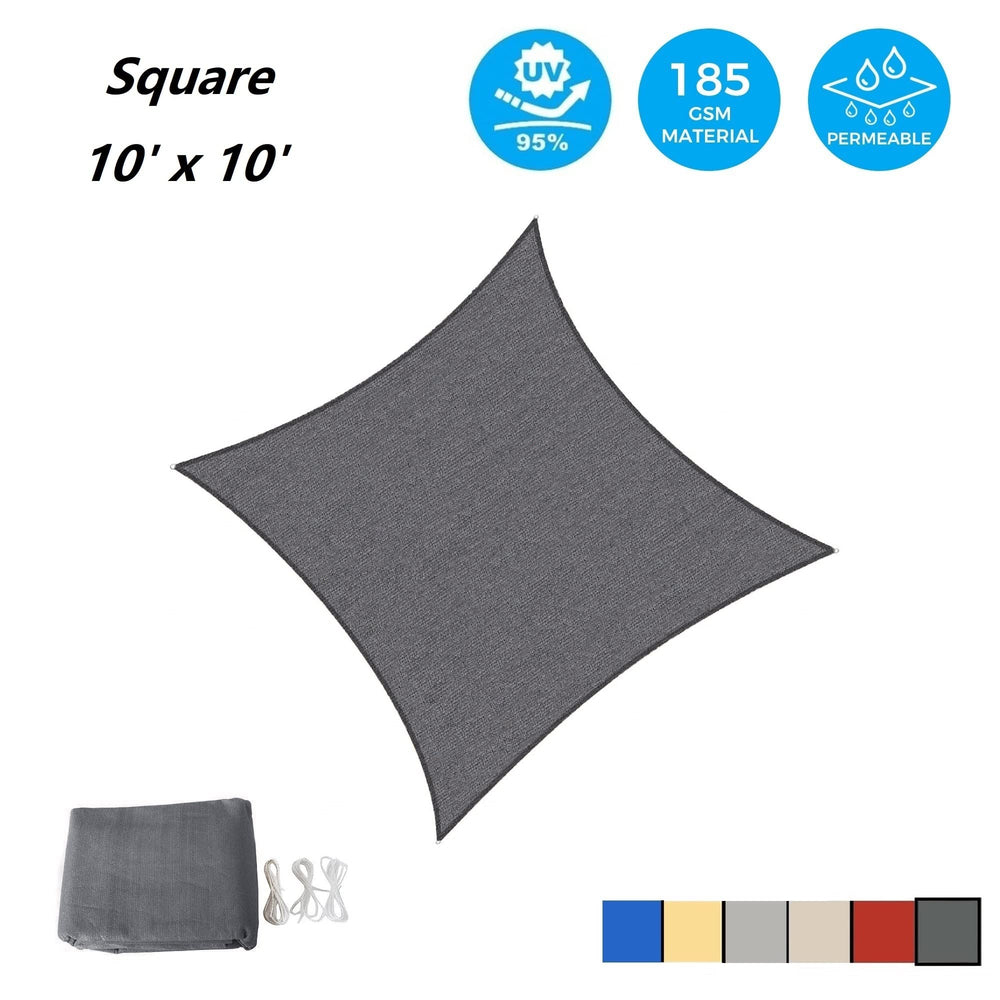 Installation of AsterOutdoor Sun Shade Sail on a patio