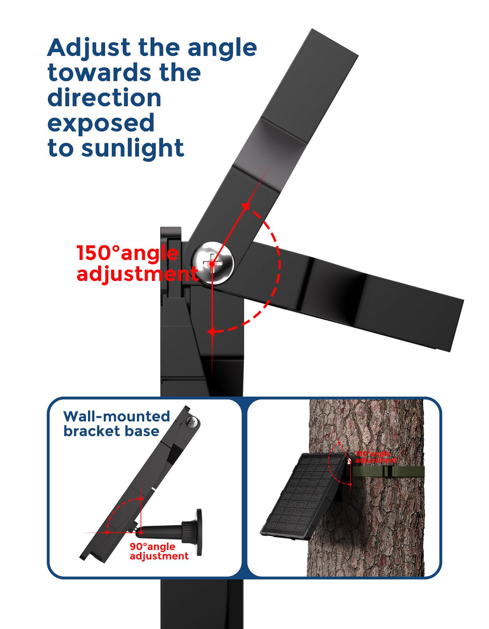 Installation of Augstci Solar Panel on tree