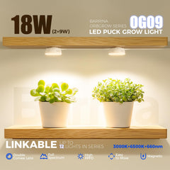 Installation of Barrina OG09 Grow Light with magnetic plate