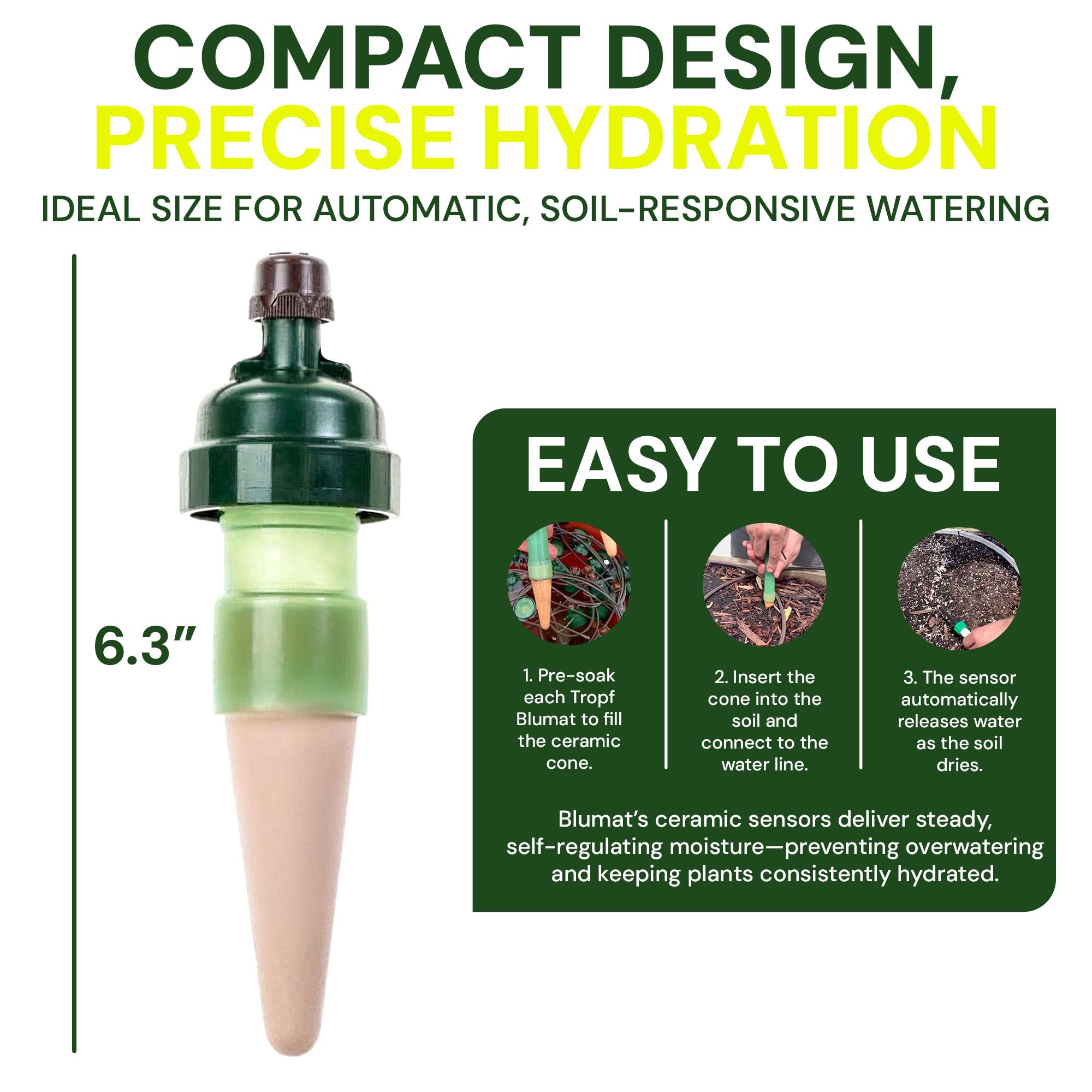 Installation of Blumat Drip Irrigation System in garden