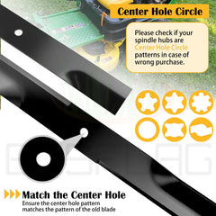 Installation of BOSFLAG Low Lift Mower Blades on Hustler mower