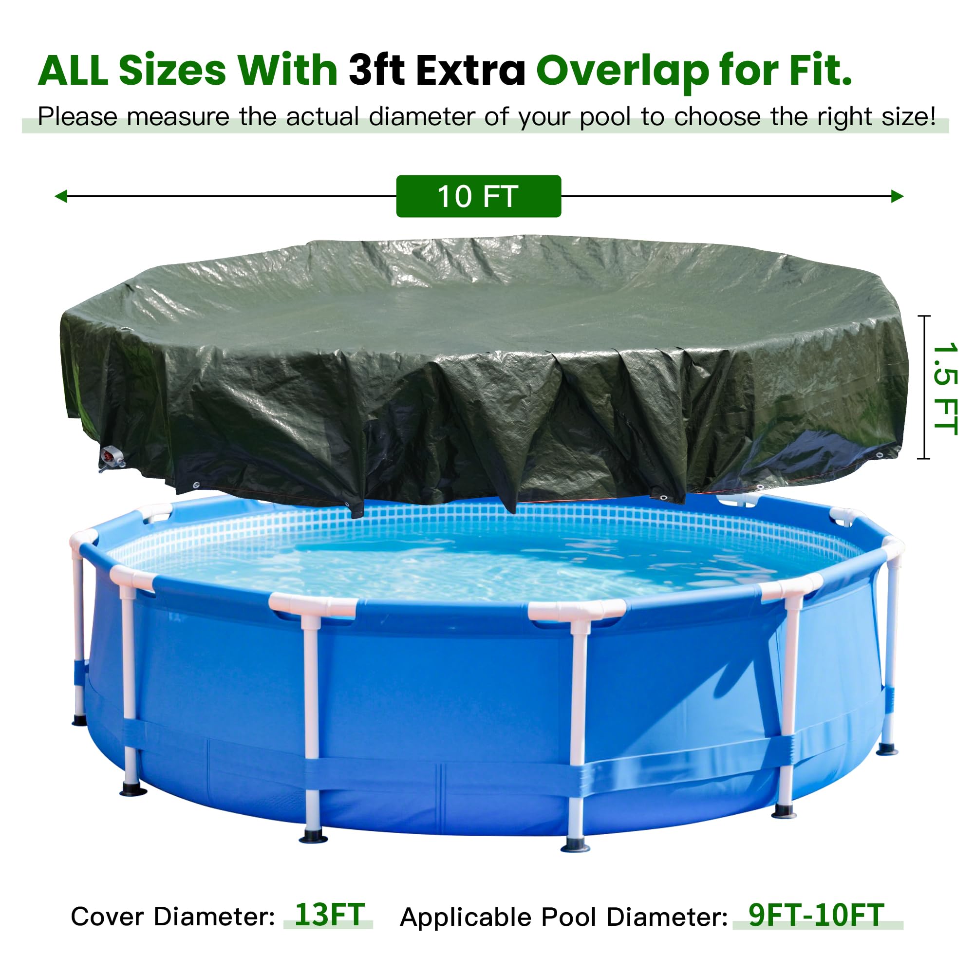 Installation of Covall pool cover with locking winch and grommets