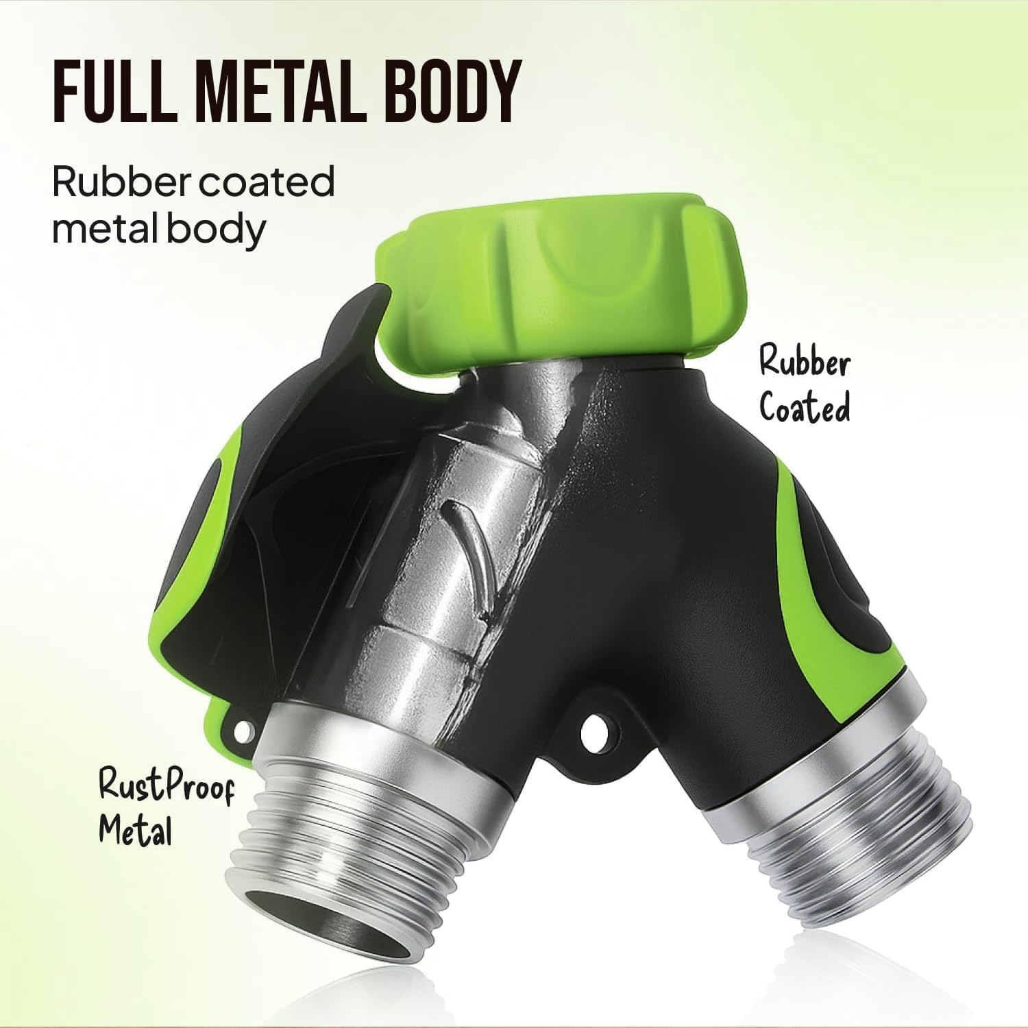 Installation of Craft911 Garden Hose Splitter on a garden faucet