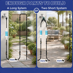 Installation of Delinlin misting system on patio